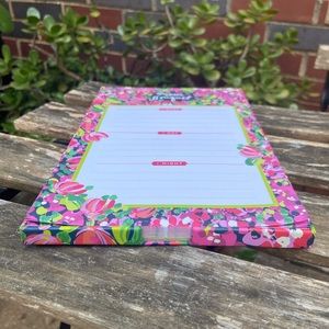 LILLY PULITZER List Pad In Wild Confetti Print
